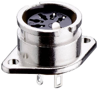 Lumberg 0107 03 DIN connector Flensbus, contacten recht Aantal polen: 3 Zilver 1 stuk(s)