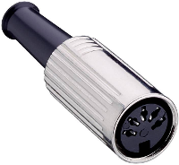Lumberg 0121 08 1 DIN connector Bus, recht Aantal polen: 8 Zilver 1 stuk(s)