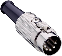 Lumberg 0137 05 1 DIN connector Stekker, recht Aantal polen: 5 Zilver 1 stuk(s)