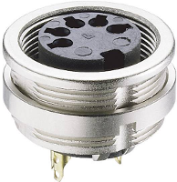 Lumberg 0304 06 DIN connector Bus, inbouw verticaal Aantal polen: 6 Zilver 1 stuk(s)