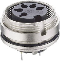 Lumberg 0307 05 1 DIN connector Bus, inbouw verticaal Aantal polen: 5 Zilver 1 stuk(s)