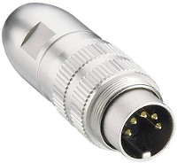 Lumberg 0331 06 DIN connector Stekker, recht Aantal polen: 6 Zilver 1 stuk(s)