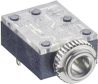 Lumberg 1503 09 Jackplug 3,5 mm Bus, inbouw horizontaal Aantal polen: 3 Stereo Zwart 1 stuk(s)
