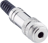 Lumberg 1522 01 Jackplug 3,5 mm Bus, recht Aantal polen: 3 Stereo Zilver 1 stuk(s)