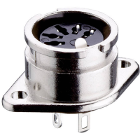 Lumberg 0107 08 1 DIN connector Flensbus, contacten recht Aantal polen: 8 Zilver 1 stuk(s)