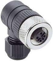 Lumberg Automation 108655 Sensor/actuator connector, niet geassembleerd M12 Aantal polen (sensoren): 4 Koppeling, haaks 1 stuk(s)