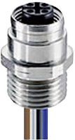 Lumberg Automation 108776 Sensor/actuator connector, geassembleerd M12 Aantal polen (sensoren): 4 Bus, inbouw 0.50 M 1 stuk(s)