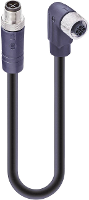 Lumberg Automation 934853307 Sensor/actuator aansluitkabel M12 Aantal polen (sensoren): 3+PE Stekker, recht, Bus, haaks 2.00 M 1 stuk(s)