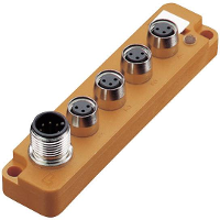 Lumberg Automation SBS4/LED 3 12124 Passieve sensor/actorbox M8 verdeler met metalen schroefdraad 1 stuk(s)