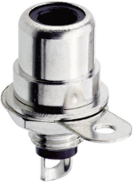Lumberg BTO 1 BK Cinch connector Bus, inbouw verticaal Aantal polen: 2 Zwart 1 stuk(s)