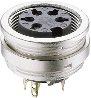 Lumberg KFV 70 DIN connector Bus, inbouw verticaal Aantal polen: 7 Zilver 1 stuk(s)