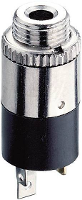 Lumberg KLB 13 Jackplug 2,5 mm Bus, inbouw verticaal Aantal polen: 3 Stereo Zwart 1 stuk(s)