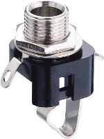 Lumberg KLBM 3 Jackplug 6,35 mm Bus, inbouw verticaal Aantal polen: 2 Mono Zwart 1 stuk(s)