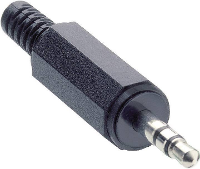 Lumberg KLS 40 Jackplug 3,5 mm Stekker, recht Aantal polen: 3 Stereo Zwart 1 stuk(s)