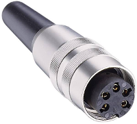 Lumberg KV 70 DIN connector Bus, recht Aantal polen: 7 Zilver 1 stuk(s)