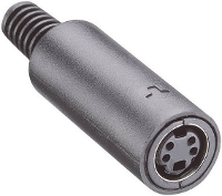 Lumberg MJ 372/6 DIN connector Bus, recht Aantal polen: 6 Zwart 1 stuk(s)