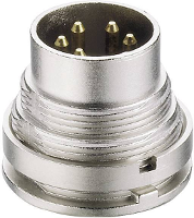 Lumberg SGV 70 DIN connector Stekker, inbouw verticaal Aantal polen: 7 Zilver 1 stuk(s)