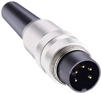 Lumberg SV 30 DIN connector Stekker, recht Aantal polen: 3 Zilver 1 stuk(s)
