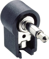 Lumberg WKLS 2 Jackplug 3,5 mm Stekker, haaks Aantal polen: 2 Mono Zwart 1 stuk(s)