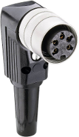 Lumberg WKV 30 DIN connector Bus, haaks Aantal polen: 3 Zilver 1 stuk(s)
