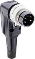 Lumberg WSV 40 DIN connector Stekker, haaks Aantal polen: 4 Zilver 1 stuk(s)