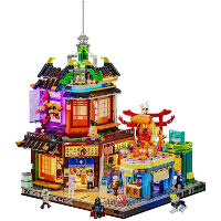 Lumibricks Cyberpunk Neoncity   Izakaya Constructiespeelgoed