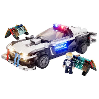 Lumibricks Cyberpunk Neoncity   Police Patrol Car Constructiespeelgoed