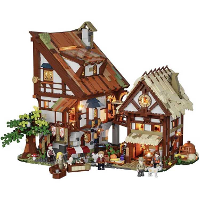 Lumibricks Middle Ages   Medieval Market Constructiespeelgoed