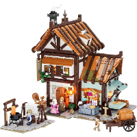 Lumibricks Middle Ages   Medieval Tailor Shop Constructiespeelgoed