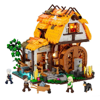 Lumibricks Middle Ages   Medieval Water Mill Constructiespeelgoed