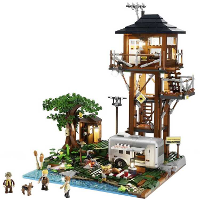 Lumibricks Retro House   Lookout Campground Constructiespeelgoed