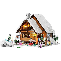 Lumibricks Retro House   Ski Lodge Constructiespeelgoed