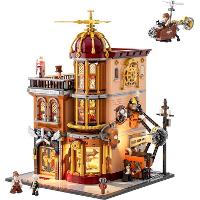 Lumibricks Steampunk World   Steampunk Flying Club Constructiespeelgoed