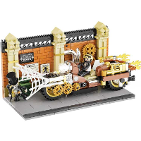 Lumibricks Steampunk World   Steampunk Motorcycle Pursuit Constructiespeelgoed