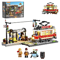Lumibricks Town Life   Heritage Tram and Station Constructiespeelgoed