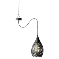 Antraciete solar tuinverlichting hanglamp ijzer 21 cm