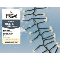 Clusterverlichting warm wit buiten 456 lampjes kerstverlichting