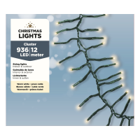 Clusterverlichting warm wit buiten 936 lampjes kerstverlichting