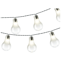 Lumineo feestverlichting   450 cm   led/solar   warm wit licht   tuin/buitenverlichting