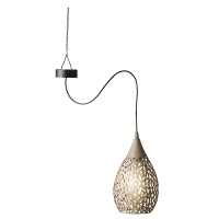 Hanglamp solar   taupe   ijzer   21 cm   tuinverlichting