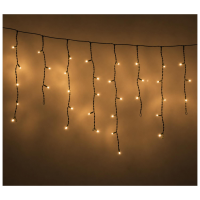 Lumineo Ijspegelverlichting   119 led lampjes   warm wit   500 cm  8 functies  lichtsnoer