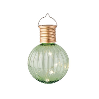 Lampion solar verlichting   lichtgroen   11 cm   LED