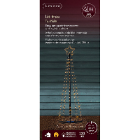 LED kerstboom met ster   verlichting   233 leds   D40 x H120 cm   klassiek warm   buiten