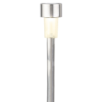Lumineo Prikspot solar   LED   zilver   H36 cm   RVS