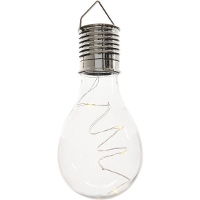 Solar hanglamp bol/peertje   transparant   kunststof   14 cm