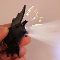 Luminous Sound Cartoon Plastic Bat Toy Pendant Led Key Chain