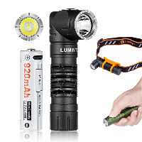 Lumintop L1 Draaibare Zaklamp 900 Lumen 126 Meter L Zaklamp 90 Graden Verandering 14500 Zaklamp met Magnetische Tail Kam