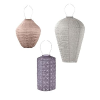 Lumiz Lampion op zonne energie   Solar tuinverlichting   Boedapest Set   3 stuks
