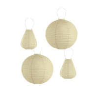 Lumiz Lampion op zonne energie   Solar tuinverlichting   Gele Set   3 stuks