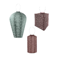 Lumiz Lampion op zonne energie   Solar tuinverlichting   Monaco Set   3 stuks